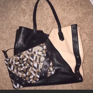 Sam Edelman two toned purse and duster